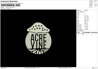 ACRE VINE Embroidery File 6 size