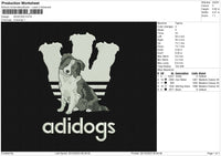 ADIDOGS Embroidery File 6 size