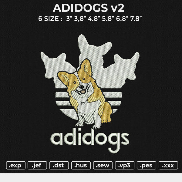 ADIDOGS V2 Embroidery File 6 size