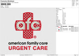 AFC Embroidery File 6 size