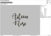 Aileenrose Embroidery File 6 sizes