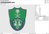 AL AHLI SAUDI FC Embroidery File 6 size