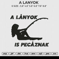 A LANYOK Embroidery File 6 size