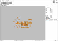 All Glory Embroidery File