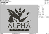 Alpha Text 02 Embroidery File 6 sizes