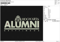 ALUMNI Embroidery File 6 size