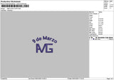 Amgtext Embroidery File 6 sizes