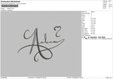 Anbortext Embroidery File 6 sizes