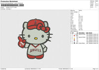 ANGELS KITTY Embroidery File 6 size