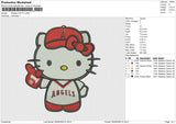 ANGELS KITTY Embroidery File 6 size