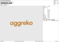 ANGGREKO Embroidery File 6 size