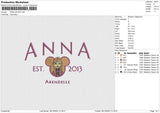 ANNA 281224 Embroidery File 6 size