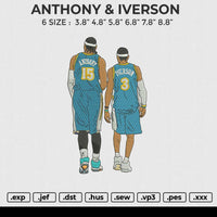 ANTHONY & IVERSON Embroidery File 6 size