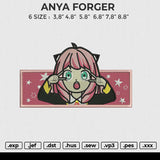 ANYA FORGER Embroidery File 6 size