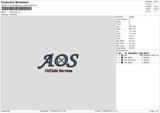 AOS Embroidery File 6 size