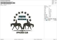 APPALOOSA CLUB Embroidery File 6 size