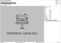 Carwash1904 Embroidery File 6 sizes