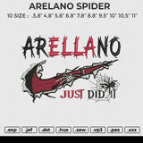 ARELANO SPIDER Embroidery File 6 size