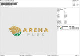 ARENA PLUS Embroidery File 6 size