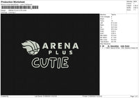 ARENA PLUS CUTE Embroidery File 6 size