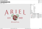 ARIEL 281224 Embroidery File 6 size