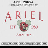 ARIEL 281224 Embroidery File 6 size