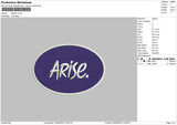 Arisecircle Embroidery File 6 sizes