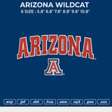 Arizona A Embroidery File 6 sizes