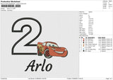 ARLO V1 Embroidery File 6 size