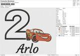 ARLO V1 Embroidery File 6 size