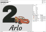 ARLO V2 Embroidery File 6 size