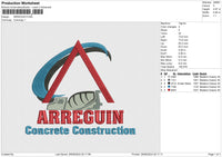 ARREGUIN Embroidery File 6 size