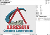 ARREGUIN Embroidery File 6 size