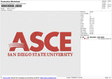 ASCE v2 Embroidery File 6 size