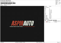 ASPIRAUTO1225 Embroidery File 6 size
