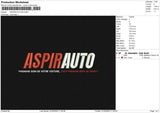 ASPIRAUTO1225 Embroidery File 6 size