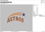 Astros V02 Embroidery File 6 sizes