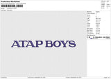 ATAP BOY Embroidery File 6 size