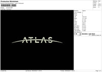 Atlastext Embroidery File 6 sizes