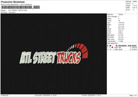 ATL STREET TRUCK Embroidery File 6 size