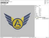 A TOWN Embroidery File 6 size