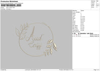 Audcircle Embroidery File 6 sizes