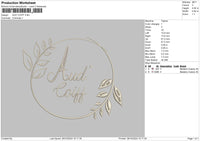 Audcircle Embroidery File 6 sizes