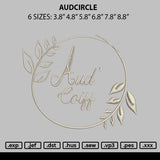 Audcircle Embroidery File 6 sizes