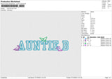 AUNTIE B v2 Embroidery File 6 sizes