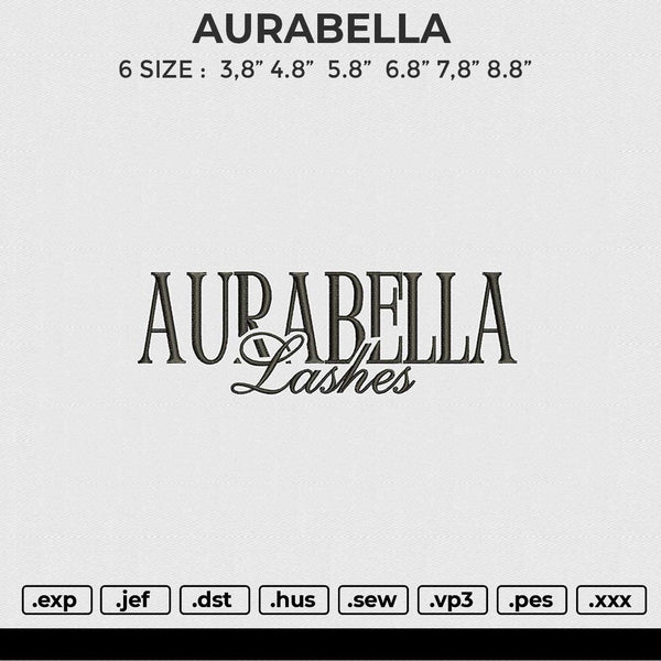 AURABELLA Embroidery File 6 size