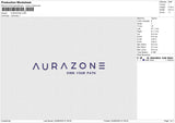 AURAZONE Embroidery File 6 size