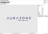 AURAZONE Embroidery File 6 size