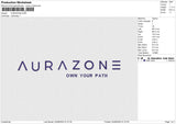 AURAZONE Embroidery File 6 size