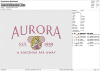 AURORA 220125 Embroidery File 6 size